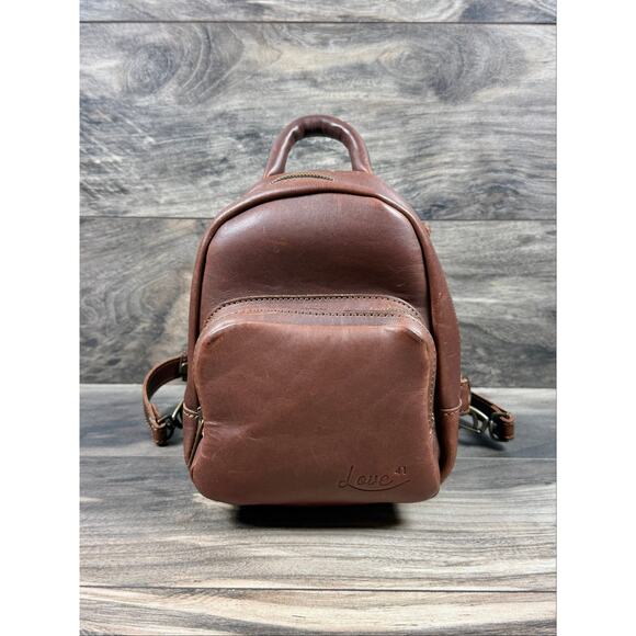 Saddleback Leather Love 41 Discontinued Mini Mini Convertible Backpack Coffee main image 11